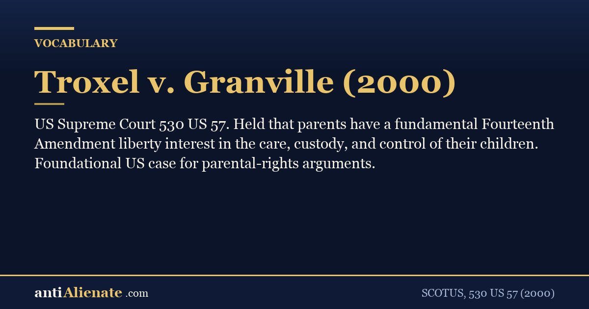 Troxel v. Granville (SCOTUS 2000)